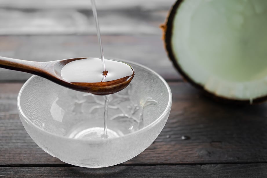 Cold Pressed Coconut Oil Wooden Spoon